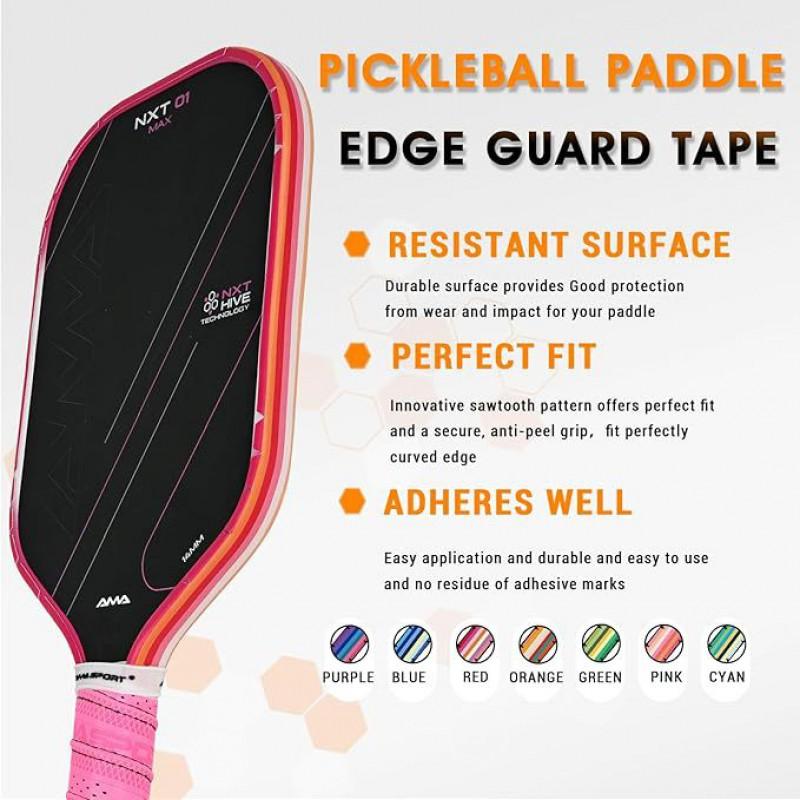 AMA SPORT Pickleball Racket Edge Guard 3-Pack Wear-Resistant Scratch-Proof Professional Training Competition