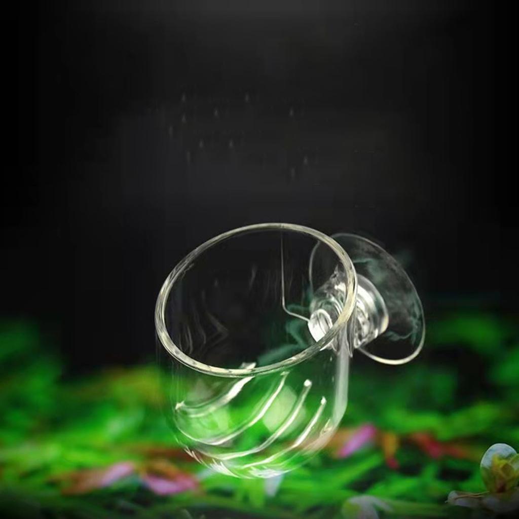 Pack Of 10 Aquarium Plant Holder Suction Cup Designs Acrylic Feeding Bowl For Shrimp And Small Tropical Fish Feeding