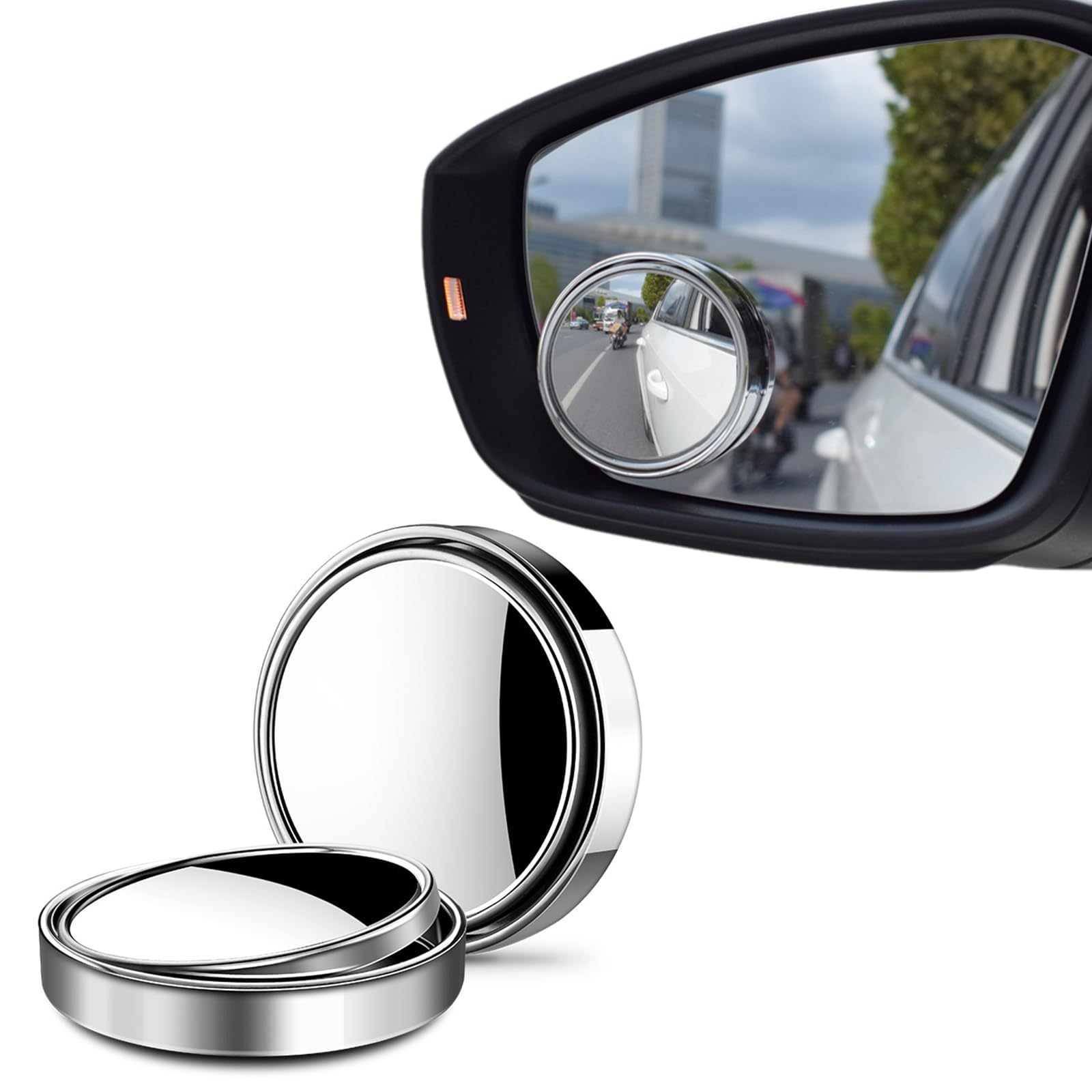 

BLOOPIC Car Blind Spot Mirror, Auxiliary Mirror (Set of 2), Side Mirror, Submirror, Rearview