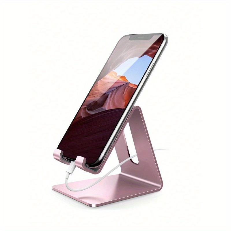 1 buc Suport acrilic pentru telefon mobil, Portabil, Transparent, Suport pentru telefon pentru birou, Compatibil cu Android/ Smartphone-uri, Tablete, Potrivit pentru Acasă