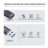Type A To Type C Charger Converter QC 4.0 USB 3.1 To PD Type-C Adapter USB3.1 10Gbps USB Charging Adapter with Indicator Light