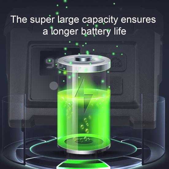 Bicycle Headlight Digital Display 5 Modes Adjustable Lightweight Waterproof Rechargeable MTB Road Mountain Bike Night Riding LED Front Lamp