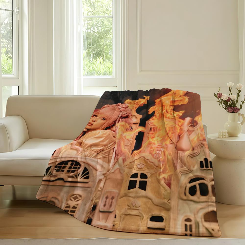 Singer Melanie Martinez Hades Music Blanket Warm Soft Suitable For Bedroom Sofa Bed Living Room Office Travel Camping Gifts