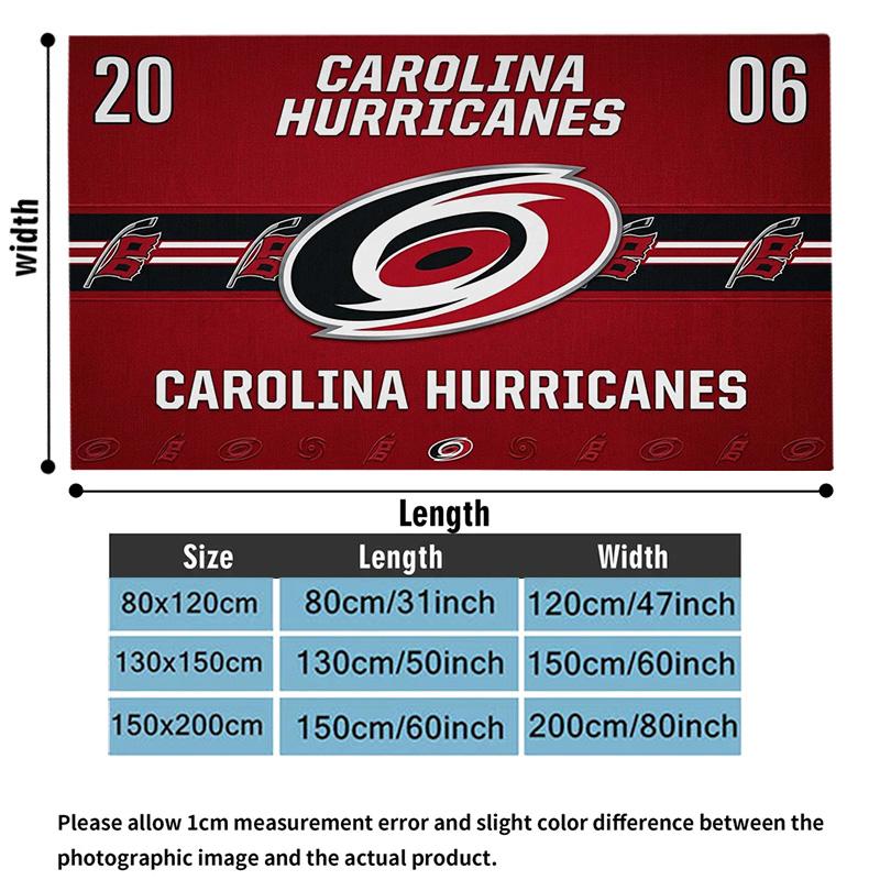 Carolina Hurricanes Print Flannel Blanket High Quality Warm Comfortable Cover for All Seasons Perfect for Gifts Home Decor