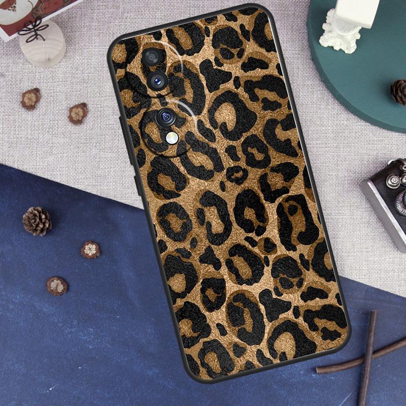 Leopard Print For Huawei Honor Magic 5 Lite X8 X9a 50 70 P40 P20 P30 Pro P50 Nova 9 5T P Smart 2021 Case