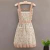1Pcs New With Waistband Japanese Apron Baking Florist Housework Kitchen Cooking Aprons Cross Back Maid Dress Apron Women