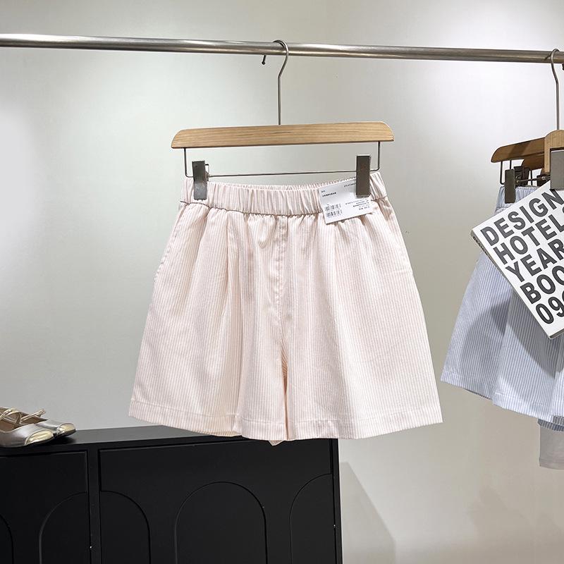 

Женские однотонные хлопковые шорты с эластичной талией для повседневной или уличной носки - Коллекция весна/лето Large