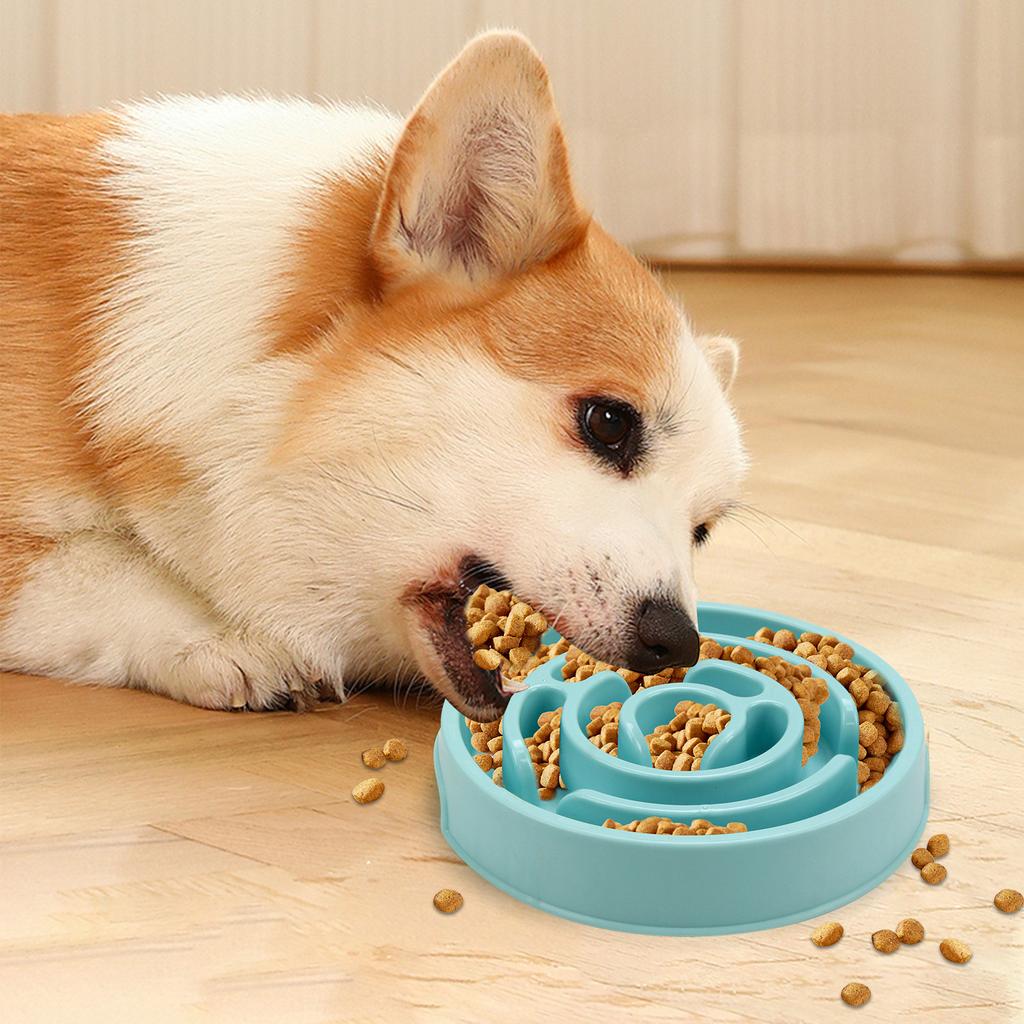 Slow Feeder Dog Bowls Puzzle Dog Bowl with Anti-Slip Slow Feeder & Non-Slip Design, Boredom and Anxiety Reducer Suitable for All Breed Dogs and Cat