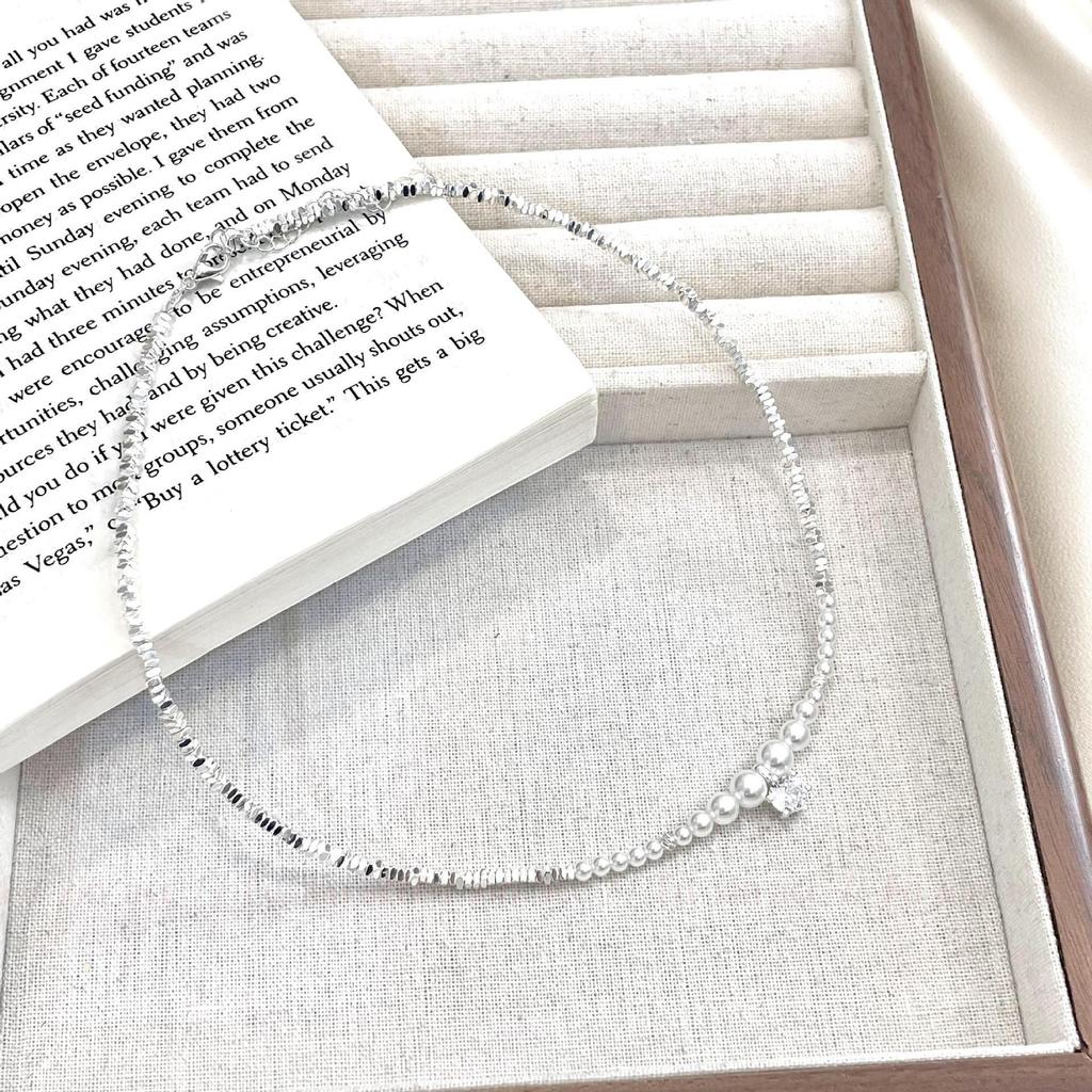 Trendy Zircon Pearl Necklace for Women: Elegant, High-End, and Versatile Design
