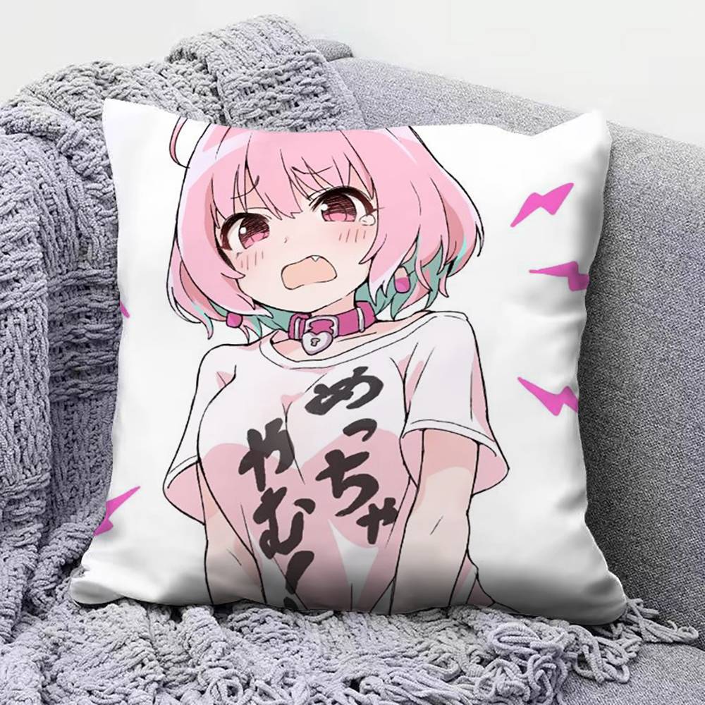Yumemi Riamu Anime Girl Home Sofa Cushion Covers and Aecorative Custom Pillow Covers