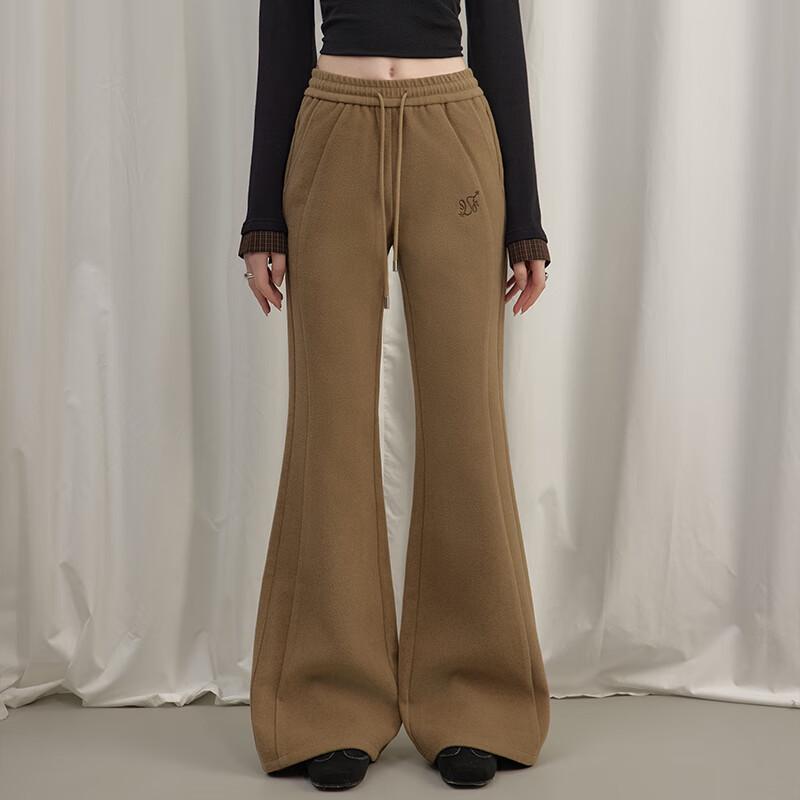 UNIFREE Women's High-Waist Loose Flared Trousers