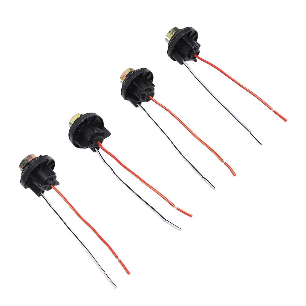 4er-Pack Rücklichtfassung, vorverdrahtet, wasserfest, DC12 bis 24 V, 1156 BA15S Rücklicht-Birnenfassung
