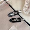 2 Stück Flash Diamant Stern Nahtlose Seiten Haarspangen Retro Mode Pony Haarspange Haarschmuck für Frauen Make-up Styling