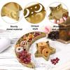 Gold Color Dessert Tray Moon Star Shaped Food Storage Container Fashion Dinner Plate  Table Decor