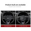 Car Steering Wheel Cover Carbon Fiber Pattern Leather Sleeve For KIA RIO Ceed EV6 EV9 Stinger Forte Niro K9 Soul Sorento Cerato