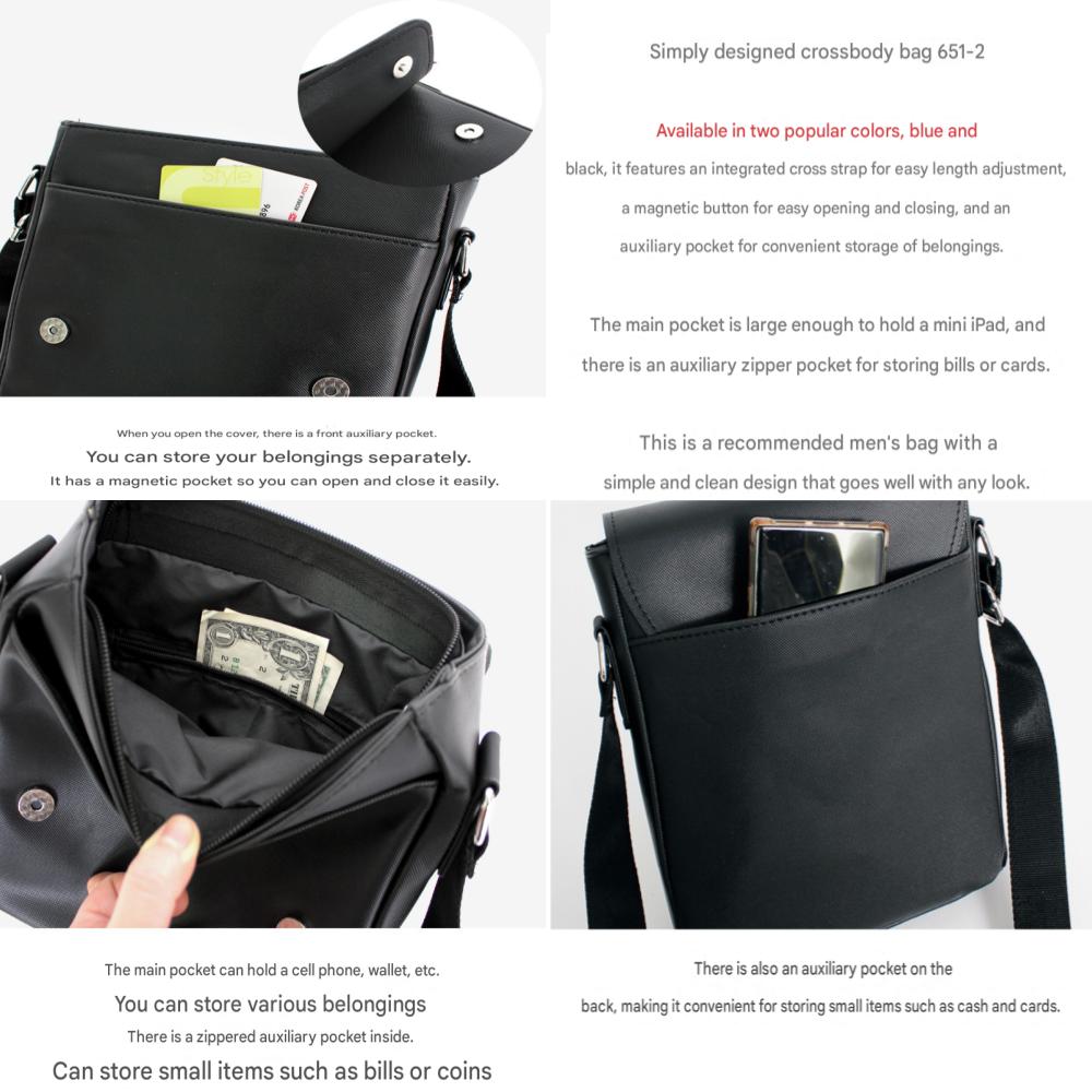 Blue Mount 651-2 Herre Casual Crossbody-veske