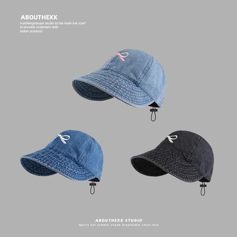 Bow Embroidered Baseball Cap With Sunshade And Breathable Cotton For Teens And Adults