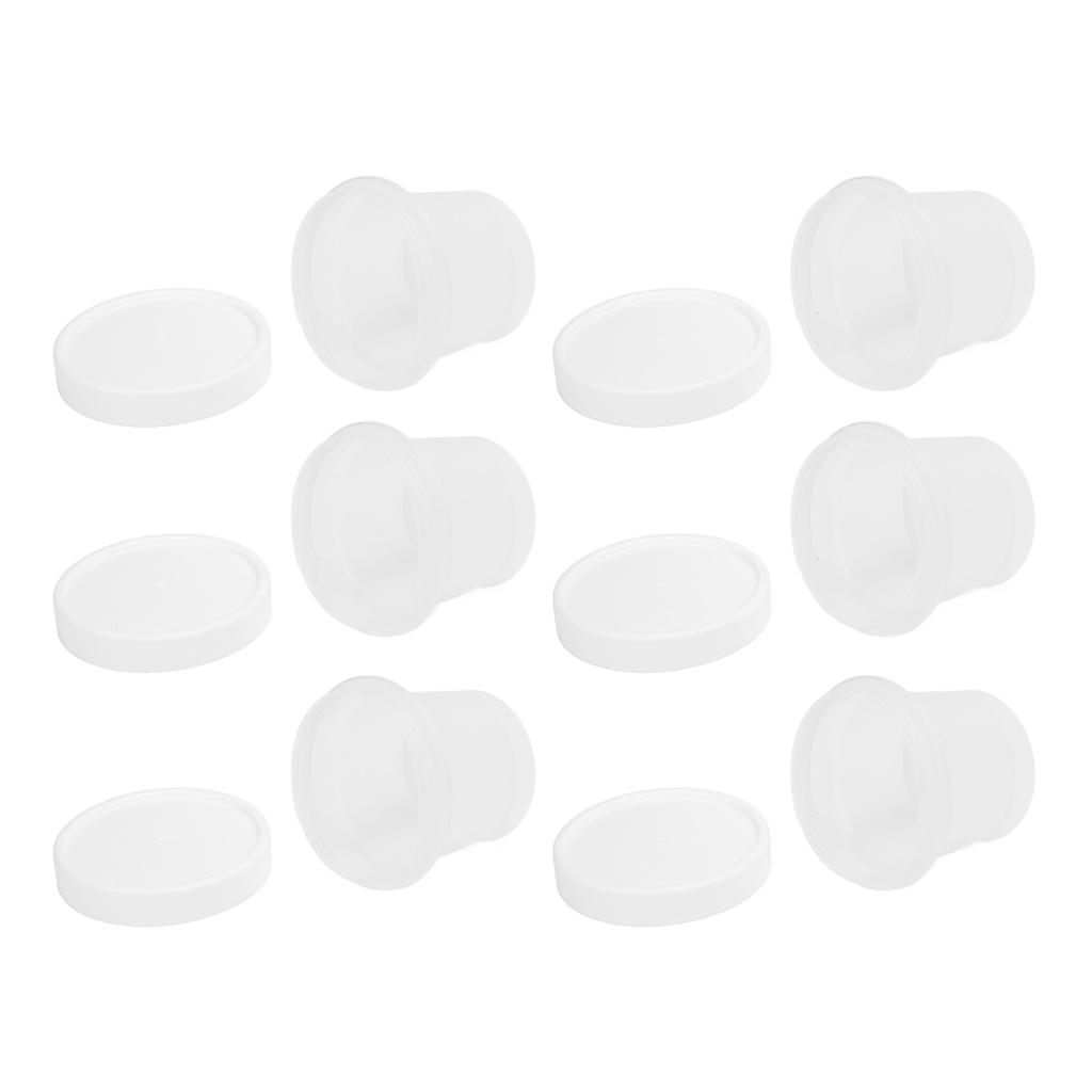10pcs Dessert Cups with Lids High Temperature Resistant PP Plastic Party Serving Cup for Pudding Yog
