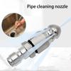 Avloppsspolningsmunstycke Tryckavloppsrörsrengöringsslang Munstycke Rostfritt stål 1/4 tum Snabbkoppling Avloppsspolningsmunstycke