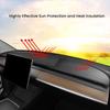 Flannel Dashboard Cover Pad For Tesla Model 3 Y 2017-2023 Sunshade Protector Anti-UV Dash Mat Sunshield Non-slip Car Accessories