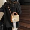 Niche Woven Commuter Fashion Handbag Spring and Summer New Shoulder Underarm Bag Small Square Bag