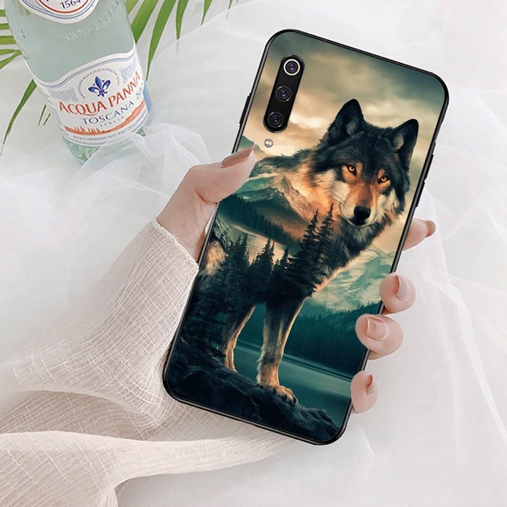 Animal The Wolf Howl Phone Case For Xiaomi Mi 5X 8 9 10 11 12 Lite Pro 10T PocoX3pro PocoM3 Note 10 Pro Lite