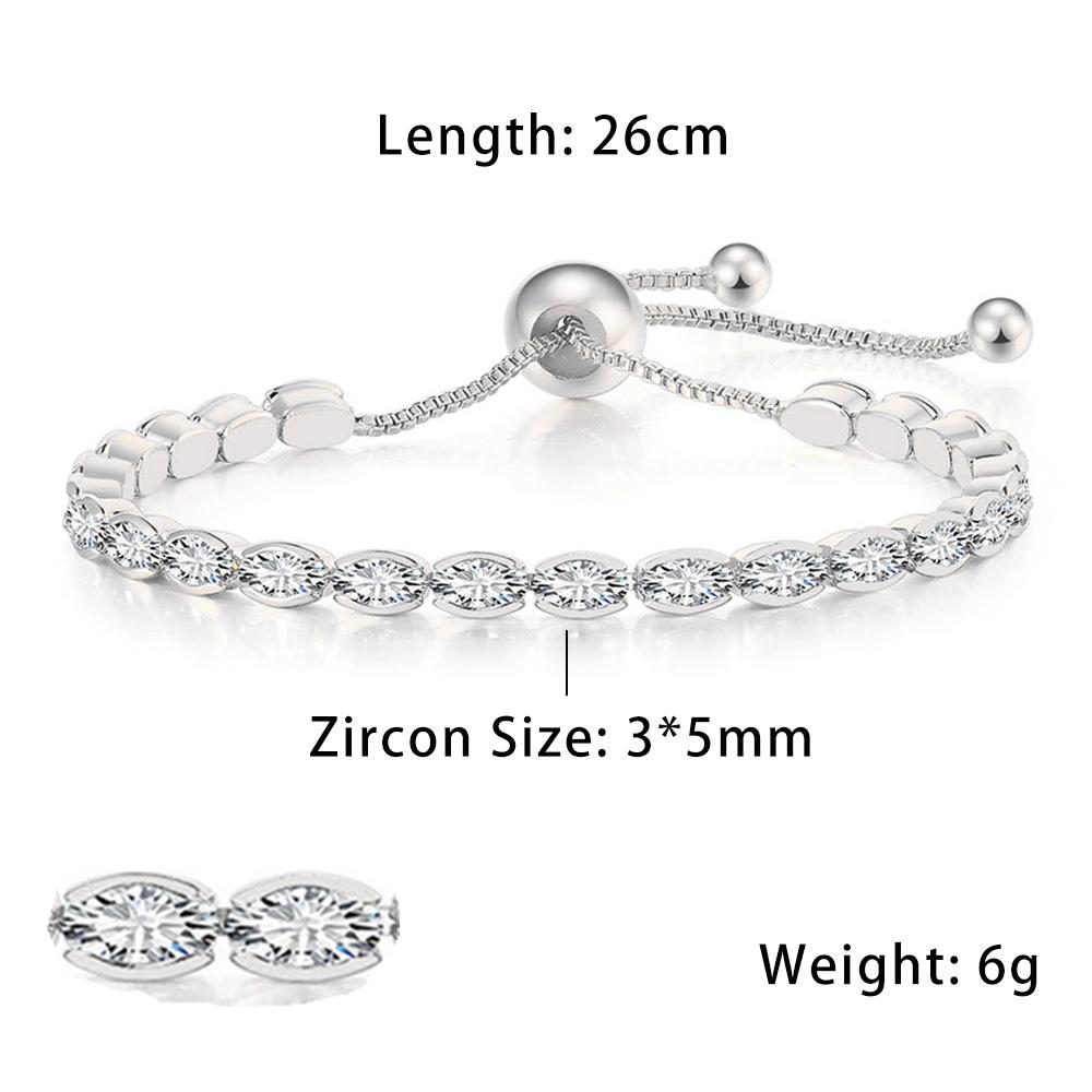 New Fashionable Zircon Tennis Bracelets for Women Dazzling Various Shape Crystal Hand Chain Trend Sexy Party Accessories Zircon