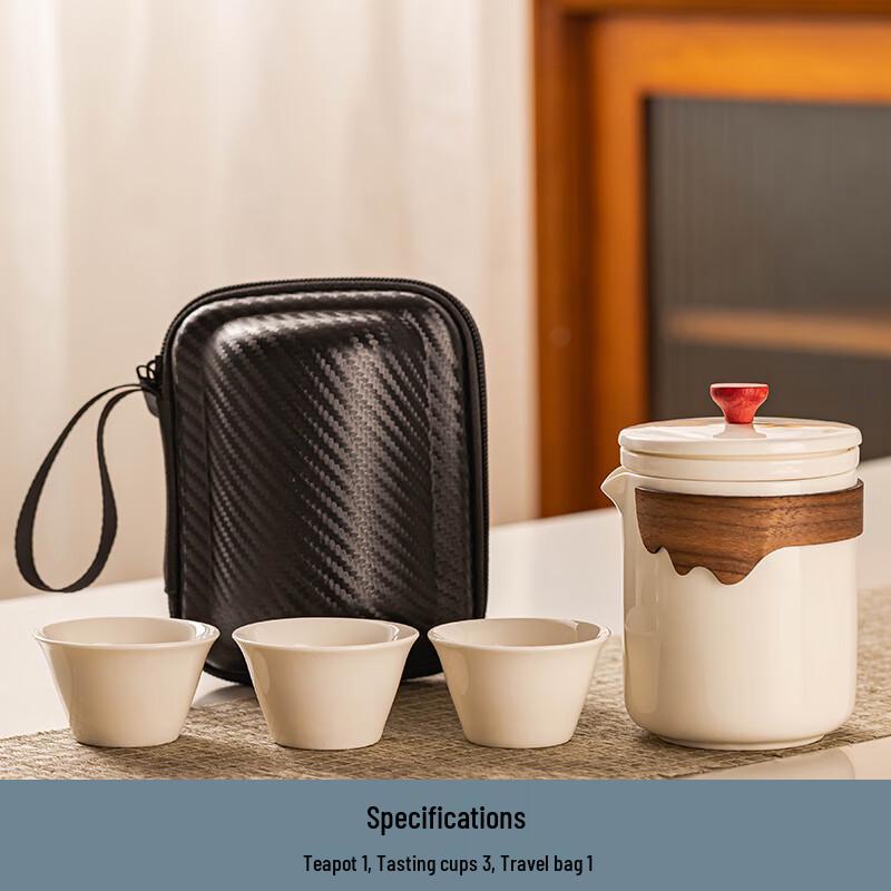 Naijiang Portable Ceramic Kung Fu Travel Tea Set