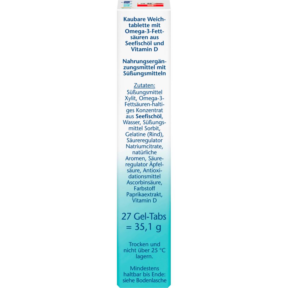 Doppelhertz Kids Omega-3 Vitamin D3 Žvýkací 27 tablet 35,1 g