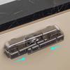 Plastic Suction Cup Garbage Bag Holder Wall Mounted Foldable Garbage Shelf  Cabinet Door