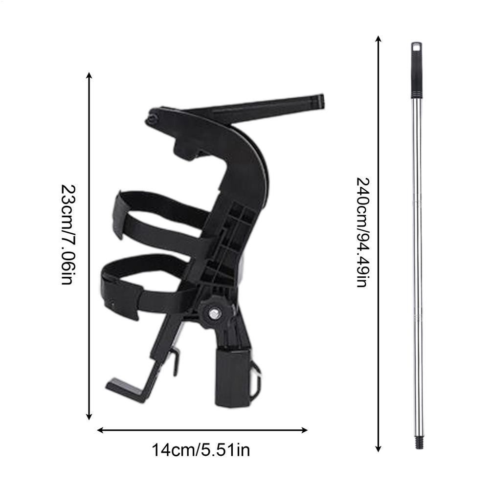 Adaptér prodlužovací tyče pro sprejovou nádobu Adaptér stojanu na postřikovač s teleskopickou tyčí 1,6/2/2,4 m Nastavitelný úhel Rozprašovací nástavec