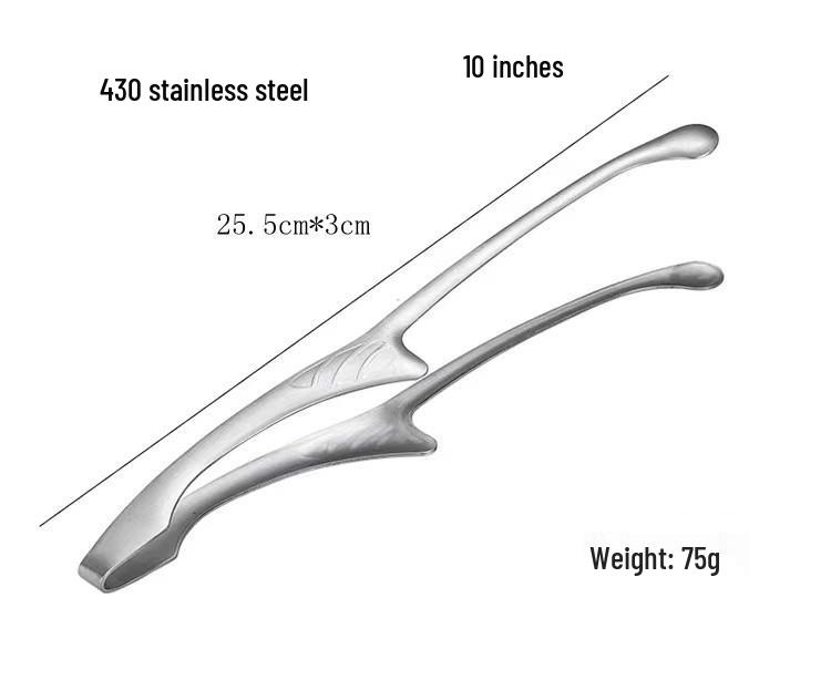 304 Stainless Steel Korean BBQ & Bread Baking Tongs for Meat, Grilling, and Japanese Cuisine
