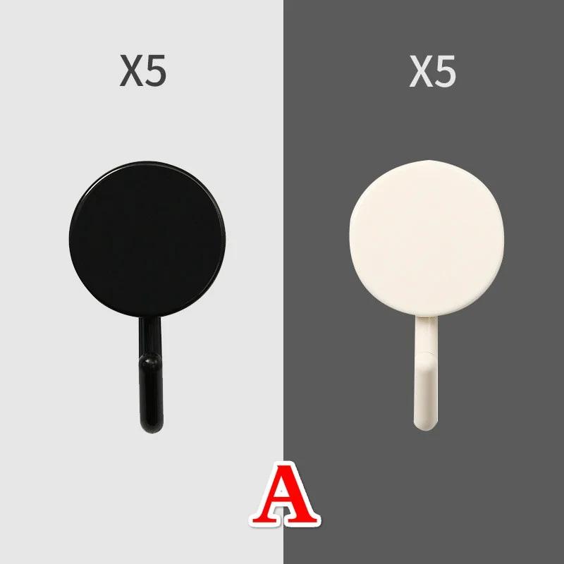 

10 шт. Настенные крючки Самоклеящиеся Водонепроницаемые Крючки Бесшовный Подвесной Крючок для Кухни Офиса Спальни Гостиной A