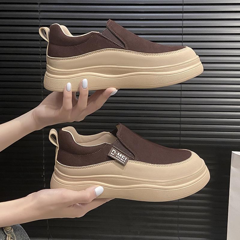 Sneakers women's single shoes new autumn flat casual shoes non-slip waterproof lightweight board shoes
