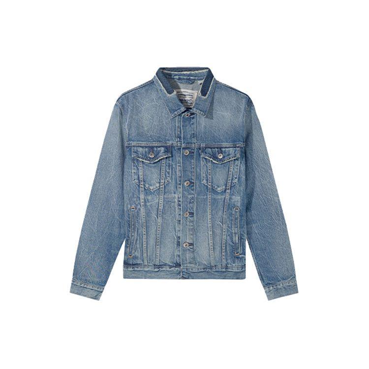 

Levis Винтажная джинсовая куртка с воротником Мужские куртки Синяя 67485-0018 S