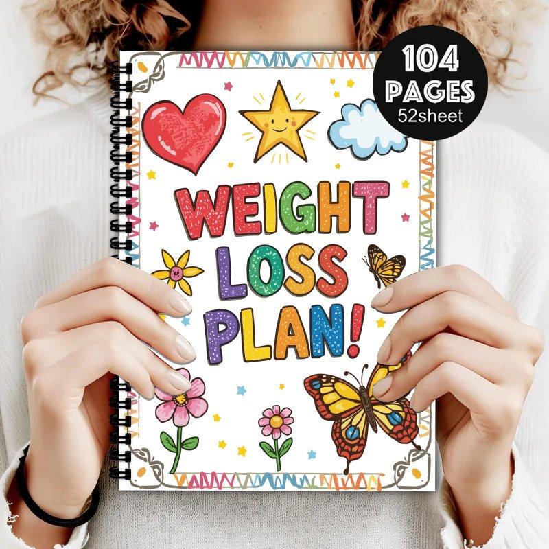 A5 Abnehm-Tracker-Journal, Fitness-Planungs-Tagebuch, geeignet zur Verfolgung Ihrer Fitnessreise, das perfekte Geschenk für Freunde