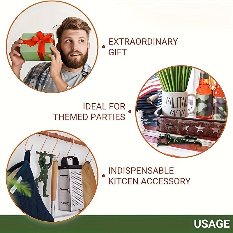 1PC Pewter Creative Soldier Beer Bottle Opener Classic Toy Army Figurine Design Handgun Soldier Beverage Cap Lifter