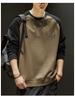 Men's 330g Heavyweight Color Block Sweatshirt Jacket, Plus Size Casual Autumn/Winter Style