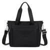 Borsa Tote Versatile in Nylon con Manici in Nastro Tasche con Zip Tracolla Regolabile Borsa a Spalla Casual da Donna per l'Uso Quotidiano