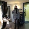 2024 Women's Mid-Length Warm Plaid Wool Coat