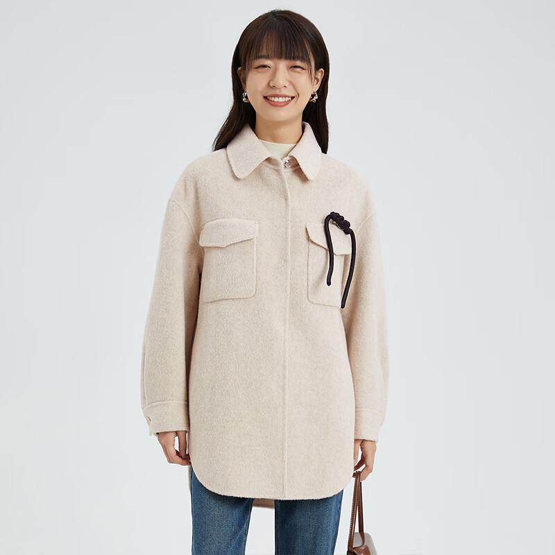 

Women s Elegant Double-faced Wool Coat S