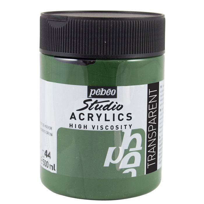 Peinture Acrylique - PÉBÉO - Vert de Hooker - 500 ml - Mixte - Adulte