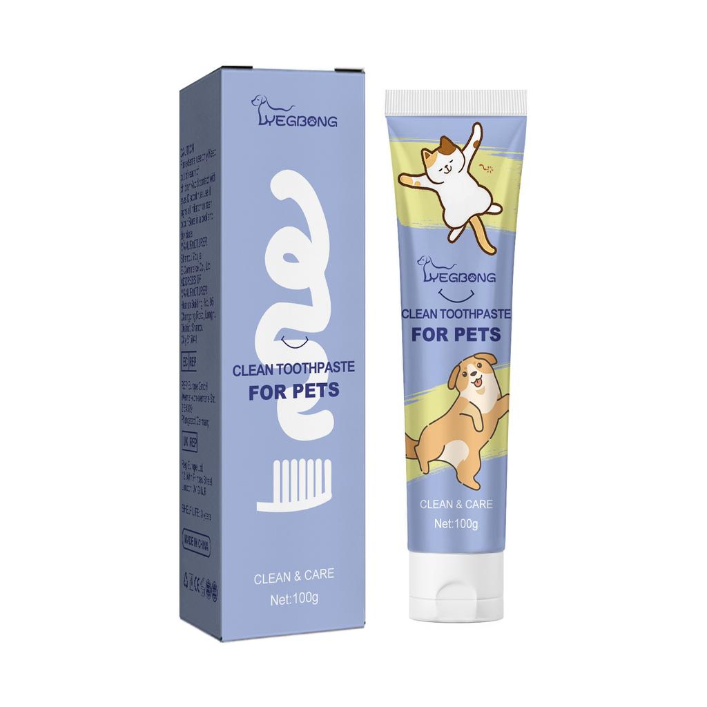 Yegbong Pet Cleaning Toothpaste Pet Cleaning Tartar Tooth Stain Repair Tooth Cleaning White Cat and Dog Oral Cleaning, Repair and Care