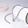 Necklace for Men Stainless Steel Statement Cuban Chain Necklace Gold/Silver/Black Plated 7mm Chain Hip Hop Halloween Jewelry Gifts 18/20/22/24/26/28