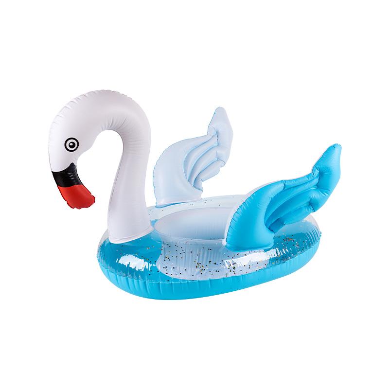 Pogrubione PVC Nadmuchiwane Zwierzęce Kółko do Pływania - Uroczy Wzór Tygrysa i Żółwia dla Dzieci