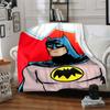1 Stück Batman, Superhelden-Decke Leichte Flanell-Kuscheldecke für Sofa, Bett, Reise, Wohnzimmer, Büro, Couch, Stuhl und Bett