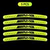 Car Wheel Hub Reflective Stickers Tire Rim Luminous Accessories for Mercedes Benz E C G M S A B Class AMG W176 W204 W212 GLC CLA W168 W202