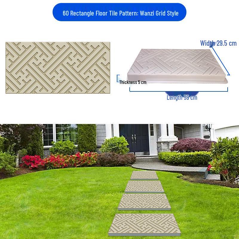 Garden Cement Tile Mold for Outdoor Stepping Stones
