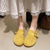 Baotou half slippers women wear lazy summer new one-pedal breathable hole women's shoes
