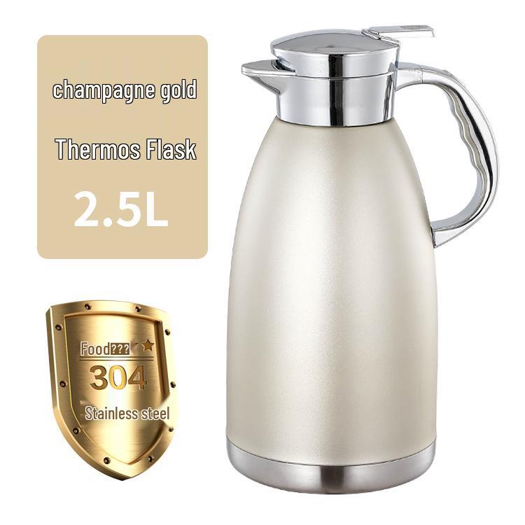 6 Stainless Steel Thermos - Large Capacity Home Kettle for Hot Water, Long-Lasting Vacuum Insulation